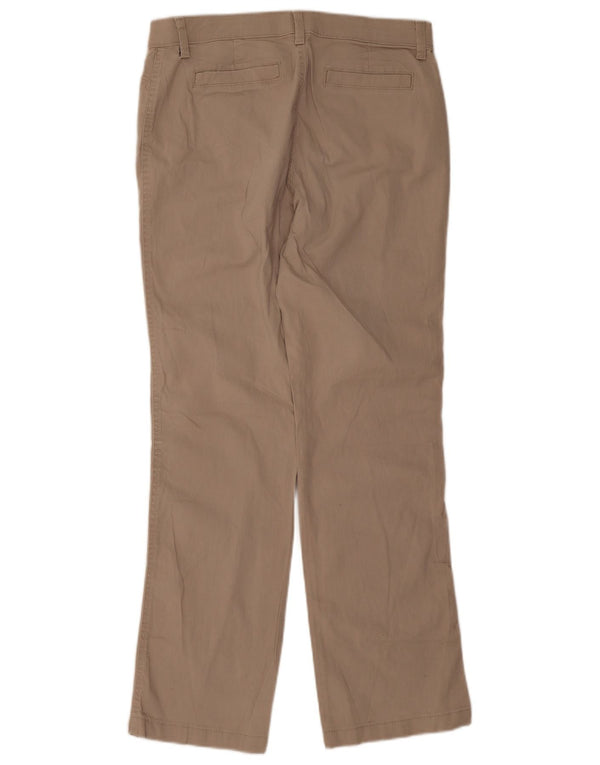 Pantaloni casual dritti da motociclista da donna Lee US 8 Medium W30 L29 Cotone beige