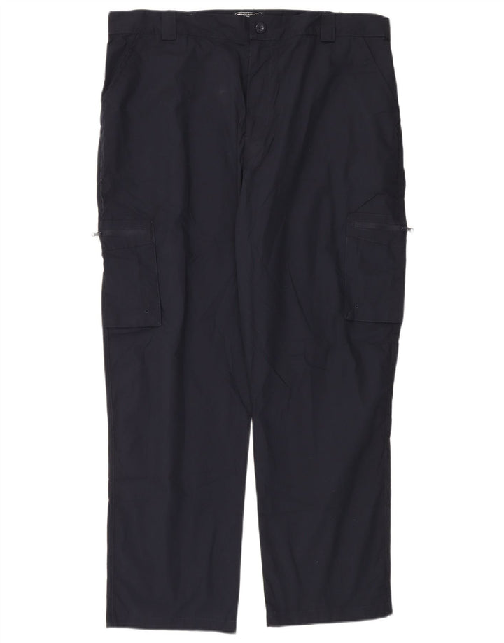 Pantaloni cargo regolari da uomo Mountain Warehouse W40 L30 poliestere blu navy