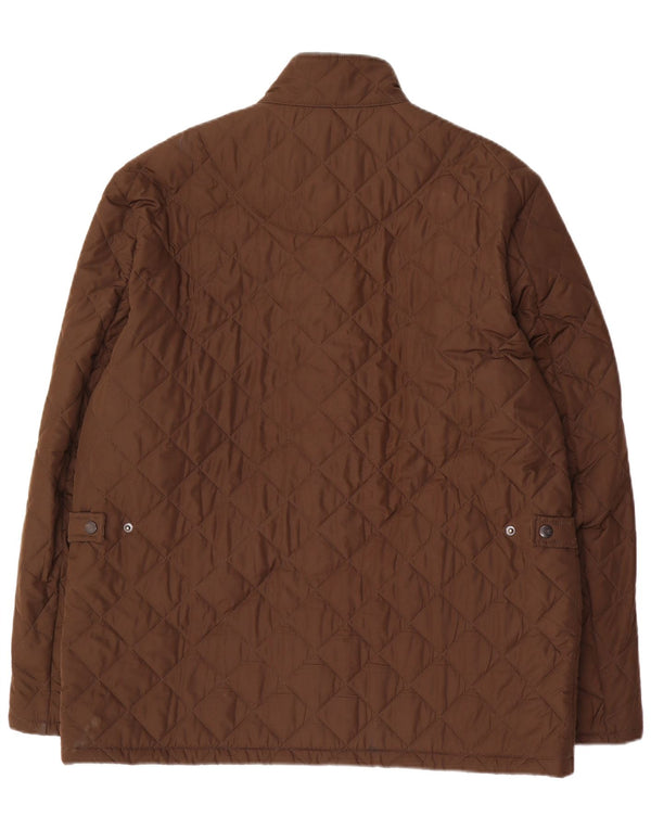 BARBOUR Giacca trapuntata da uomo UK 42 XL Poliestere marrone