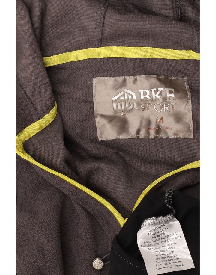 Giacca in pile con cappuccio da donna BKE UK 14 Poliestere color block grigio medio