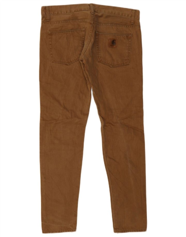 Jeans slim da uomo Carhartt W34 L32 cotone marrone