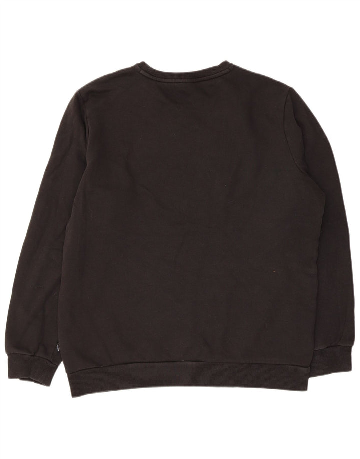 Felpa da uomo Puma Maglia media in cotone nero