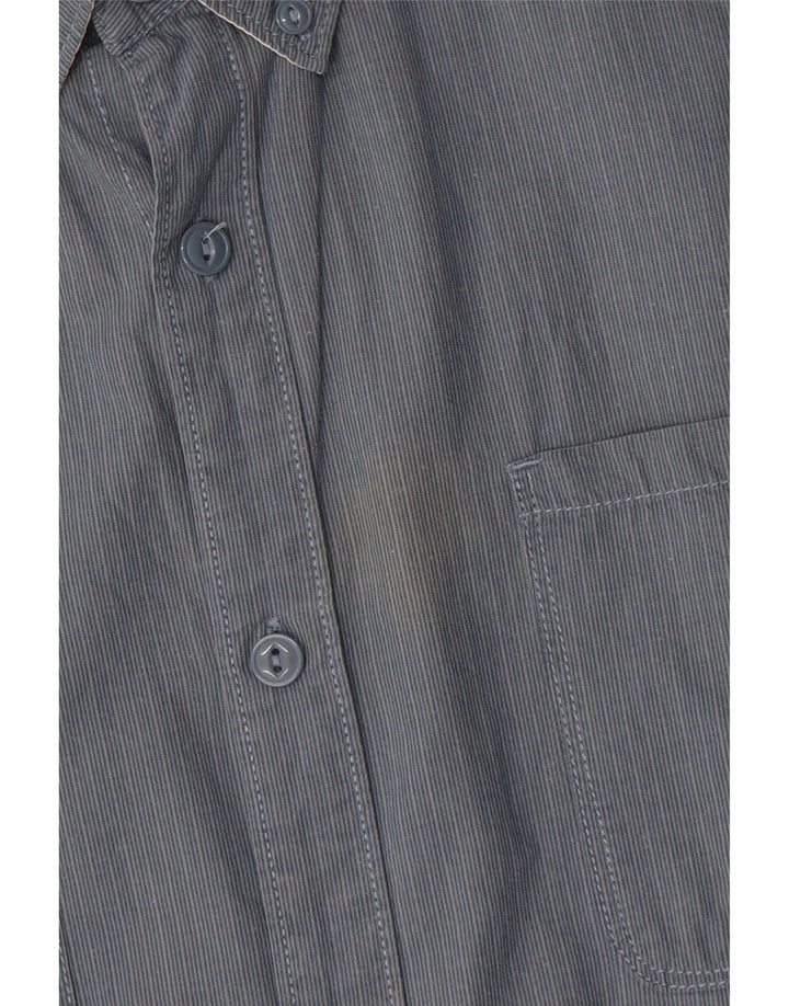 Camicia Levi's da uomo XL in cotone a righe grigie