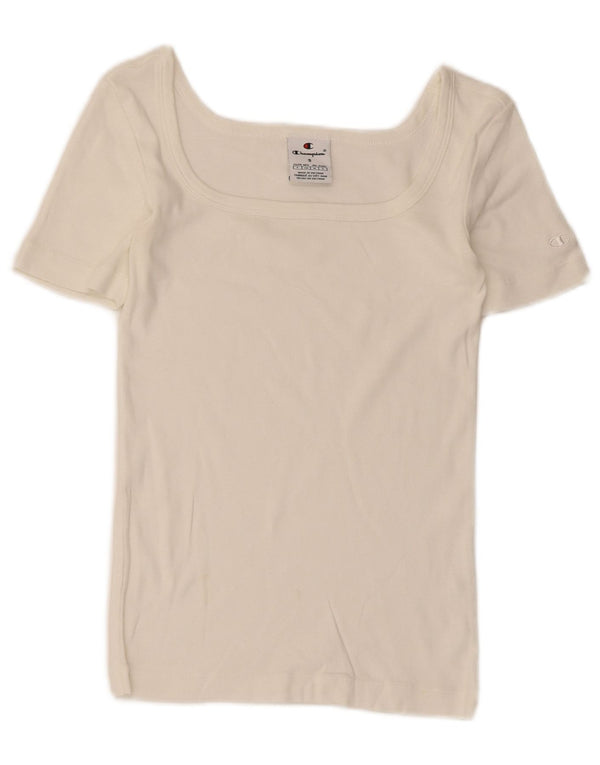 T-shirt da donna Champion Top UK 8 Small bianca