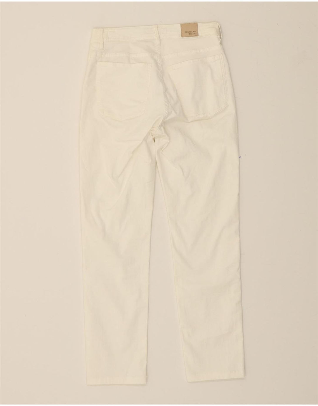 TRUSSARDI Womens Slim Jeans W25 L25 White Vintage Trussardi and Second-Hand Trussardi from Messina Hembry 