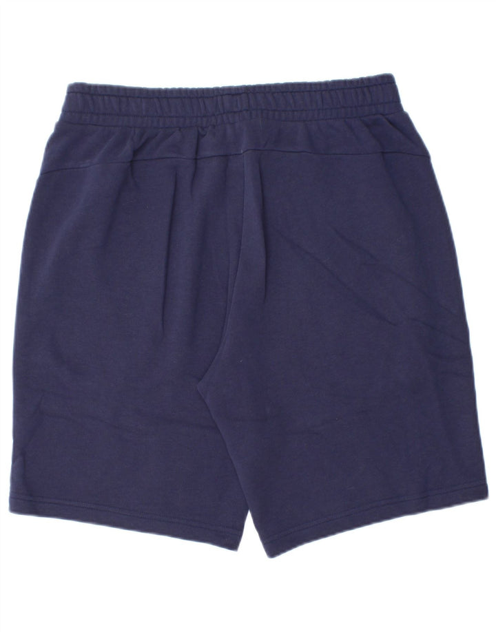 Pantaloncini sportivi grafici da uomo Puma grandi in cotone blu navy