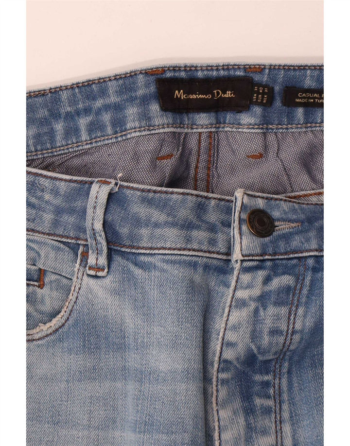 Massimo Dutti Jeans dritti da uomo vestibilità casual EU 40 medio W31 L29 blu