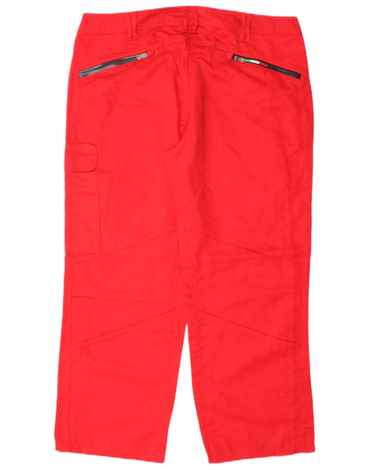 Pantaloni cargo dritti da uomo PUMA W36 L28 Rossi