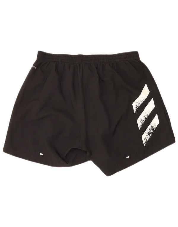 Pantaloncini sportivi Adidas Aeroready Graphic da uomo in poliestere nero medio