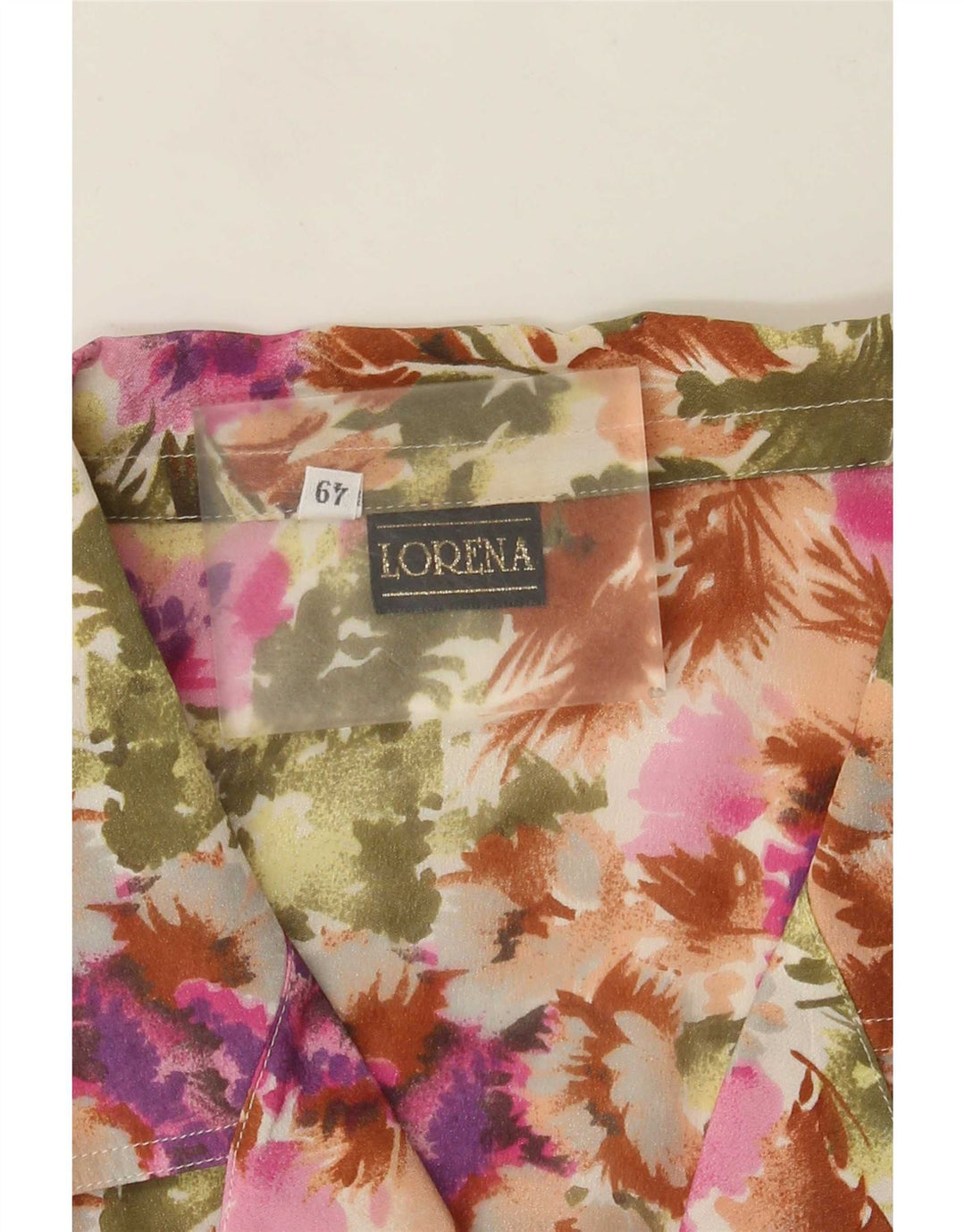 Lorena Maglia Manica Corta Donna IT 49 XL Multicolore Floreale