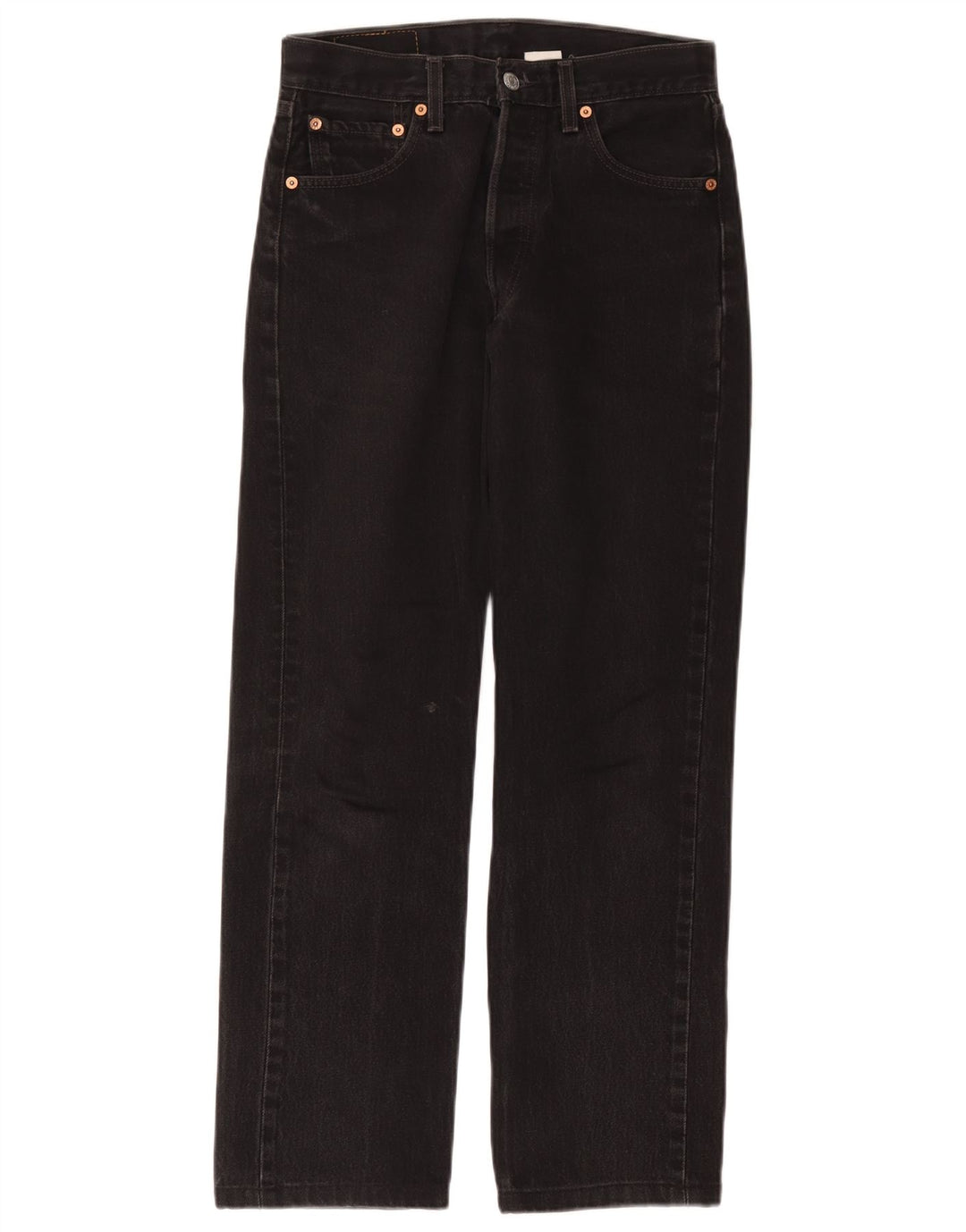 Jeans dritti Levi's 501 da donna W29 L28 cotone nero