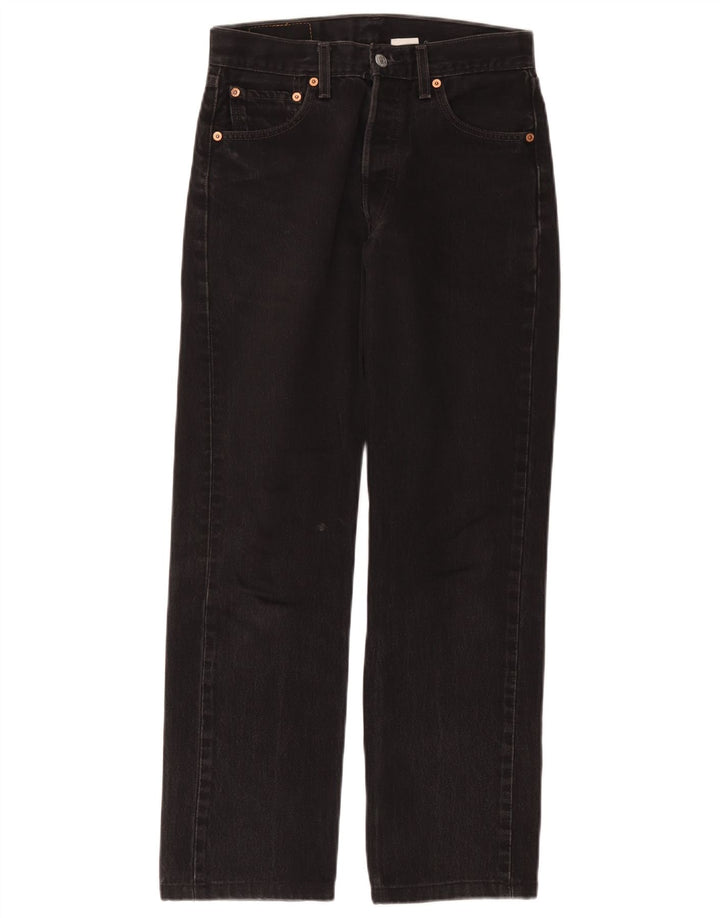 Jeans dritti Levi's 501 da donna W29 L28 cotone nero