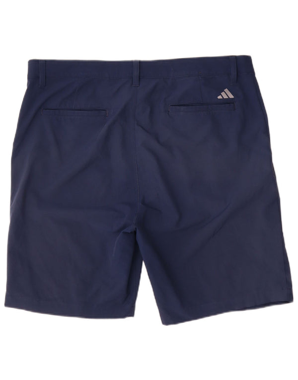 Adidas Mens Chino Shorts W34 Large Navy Blue Polyester