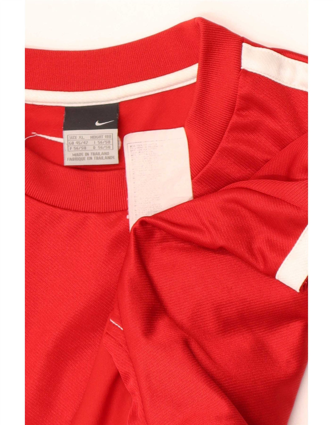 T-shirt da uomo Nike Top UK 45/47 XL Poliestere color block rosso