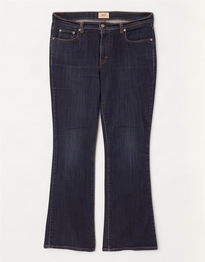 Jeans Bootcut da donna Levi's US 12 Large W32 L30 Cotone blu navy
