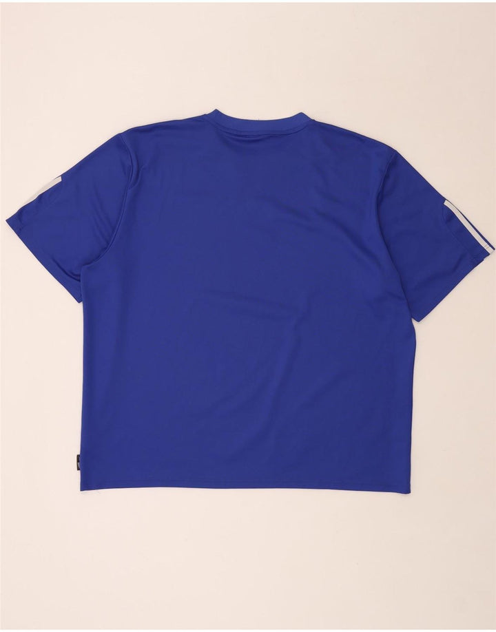 T-shirt ADIDAS da uomo Climalite Top 2XL blu poliestere