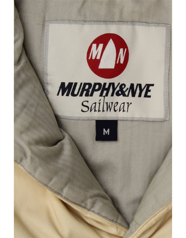 Gilet imbottito da uomo Murphy & Nye UK 38 medio bianco sporco