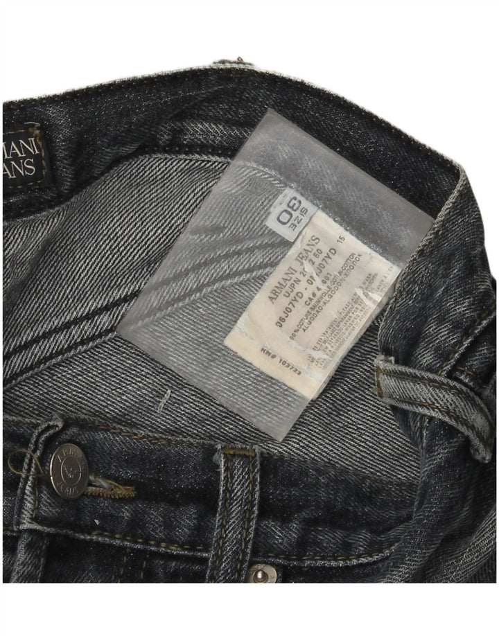 Jeans dritti da uomo Armani W30 L33 in cotone blu