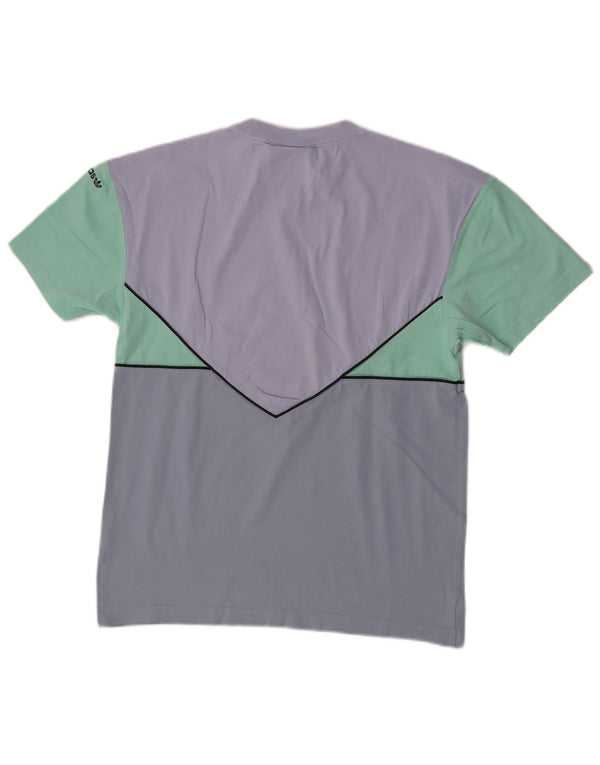 T-shirt grafica da uomo Adidas Top piccola in cotone color block multicolore