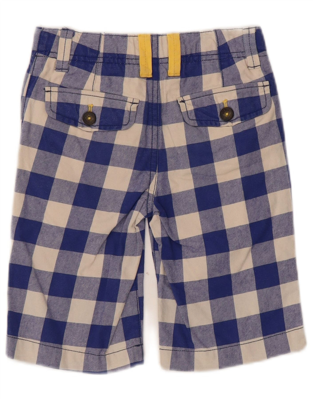 Pantaloncini chino da bambino Boden 6-7 anni W22 blu a quadretti