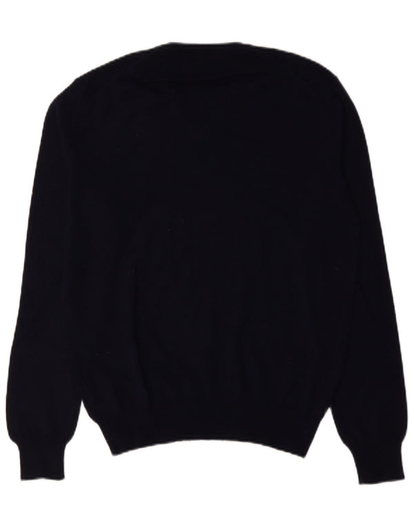 Maglione da uomo con scollo a V Rifle, grande, in acrilico blu navy