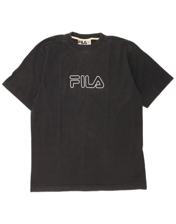 T-shirt grafica da uomo Fila Top IT 52/54 Large in cotone nero