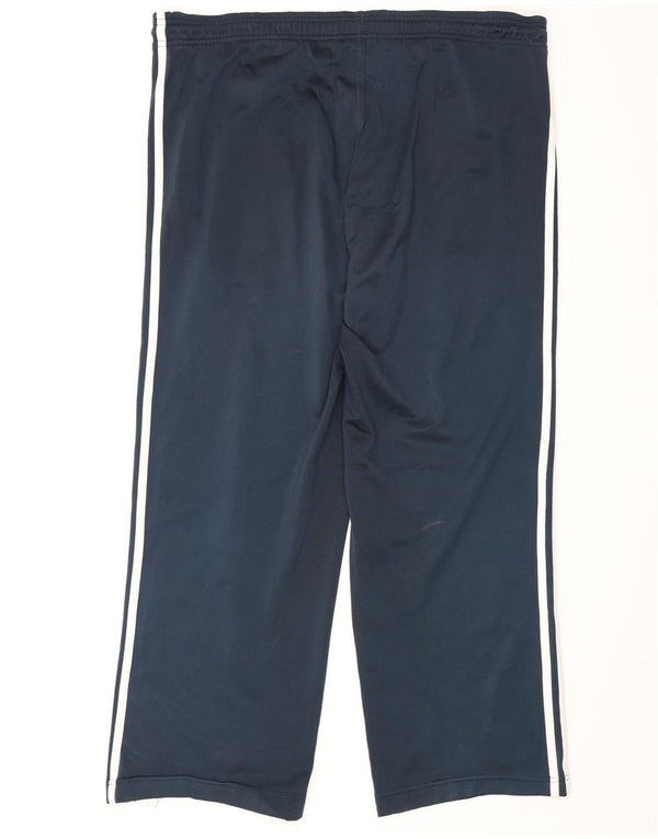 Pantaloni da tuta da uomo Adidas Large in poliestere blu navy
