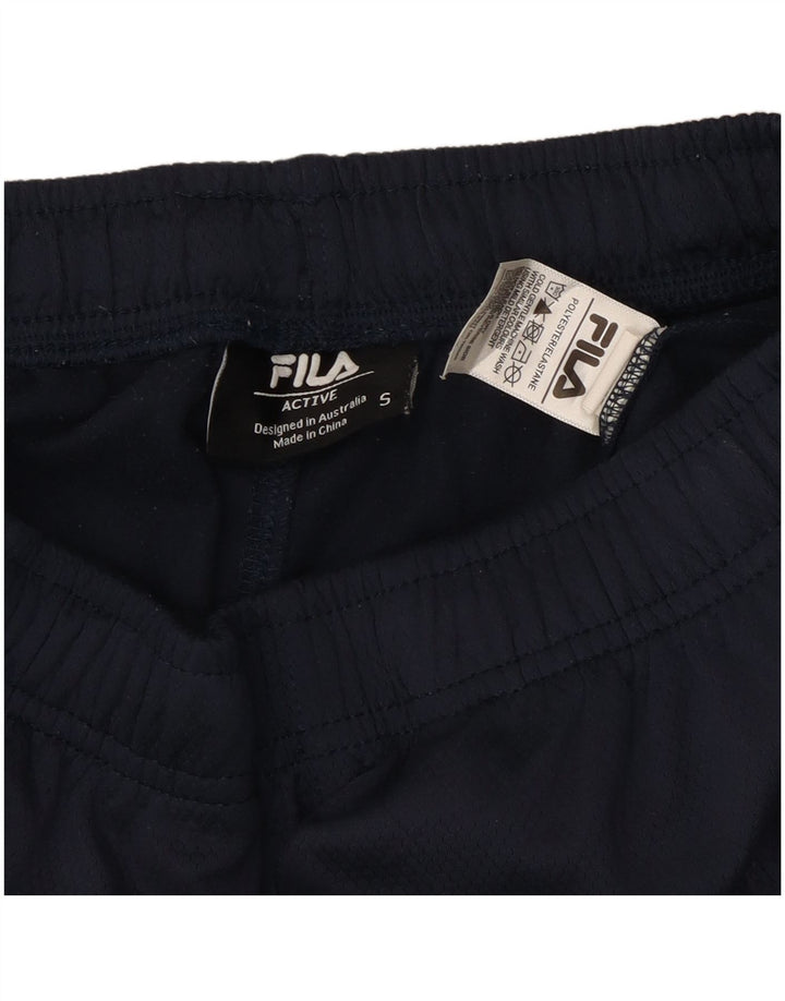 Pantaloni da tuta da uomo Fila Small in poliestere blu navy