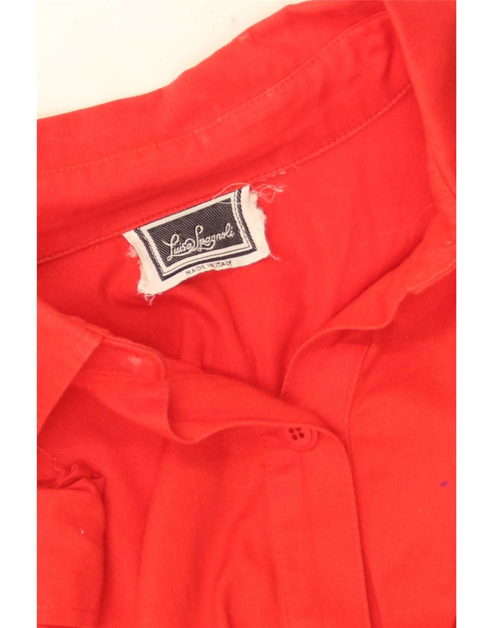 Abito a trapezio da donna Luisa Spagnoli UK 14 grande rosso