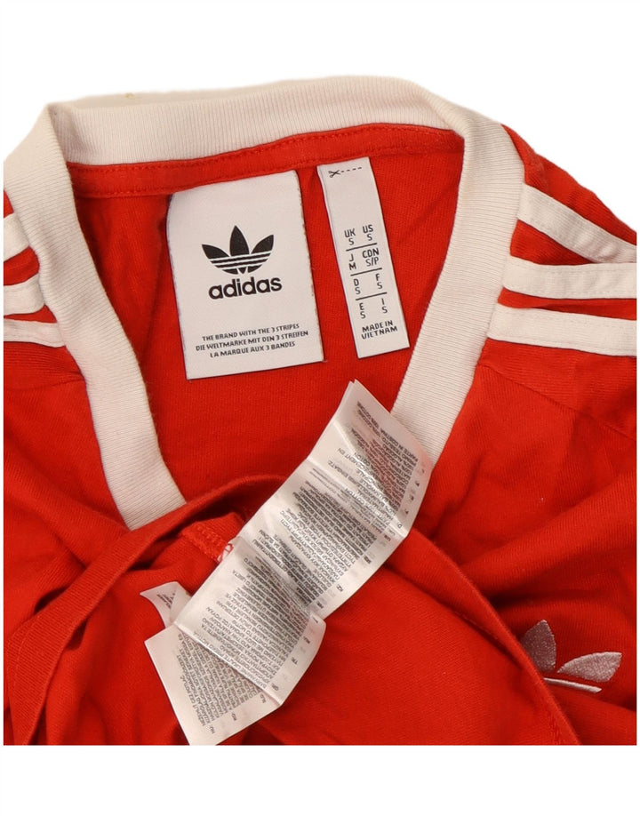 T-shirt Adidas da uomo Top Small rossa in cotone
