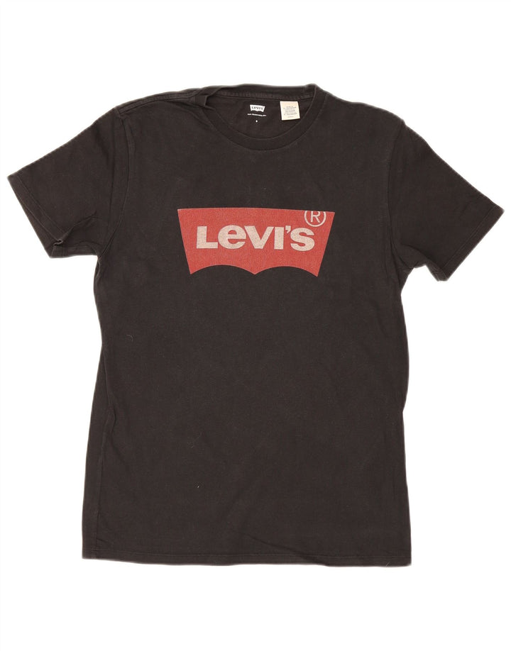T-shirt grafica da uomo Levi's Top piccola in cotone nero