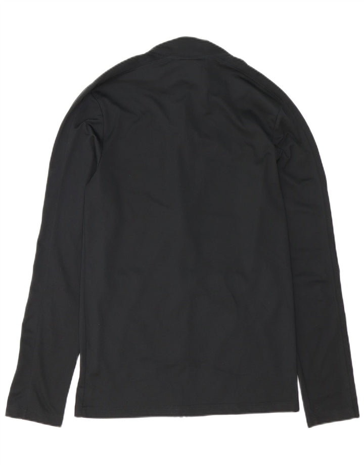 Giacca da ginnastica Nike Dri Fit Slim Fit da uomo, piccola, in poliestere nero