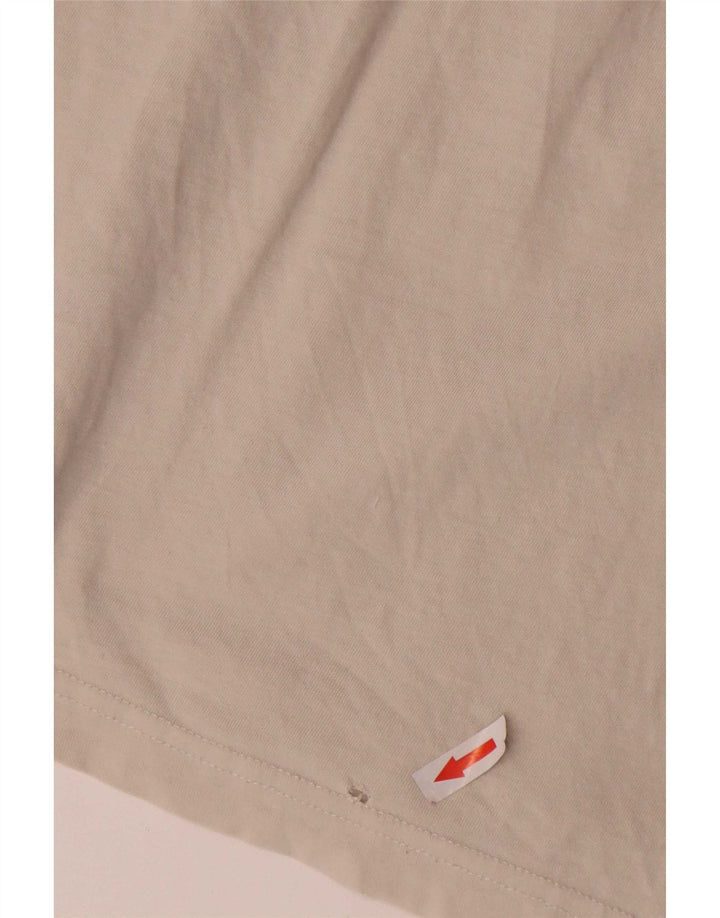 T-shirt grafica da uomo Kappa Top XL in cotone bianco sporco