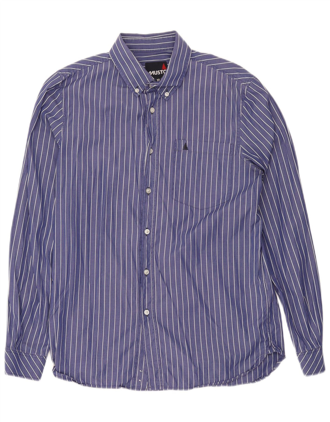 Camicia da uomo Musto gessato blu medio