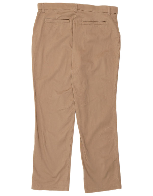 Pantaloni chino dritti da donna a vita media Lee US 16 2XL W38 L31 Cotone beige