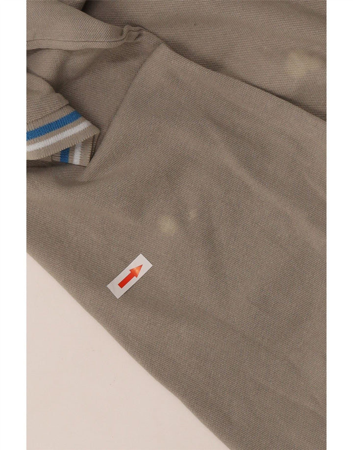 Polo Kappa da uomo di colore grigio medio