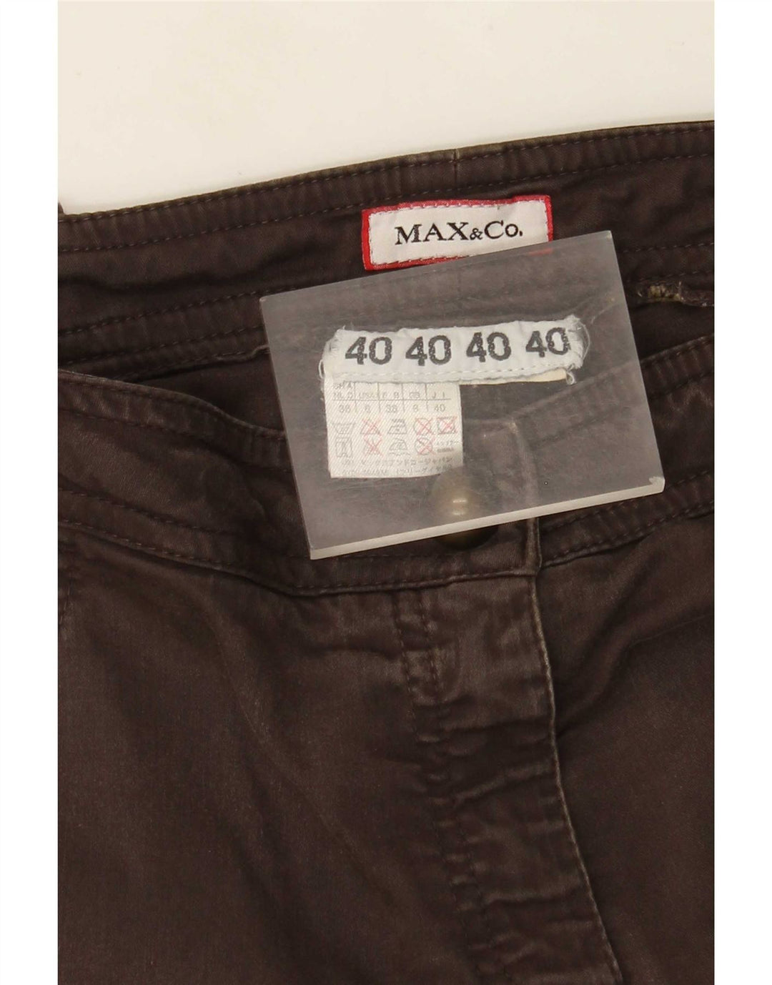 Max&Co. Pantaloni cargo slim da donna UK 8 piccoli W30 L29 Marrone