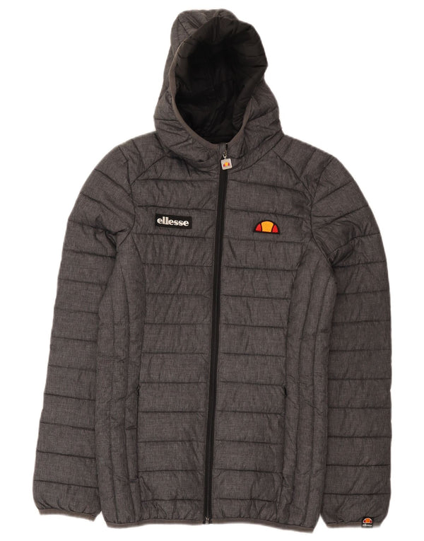 Giacca imbottita con cappuccio da donna Ellesse UK 6 XS nylon grigio