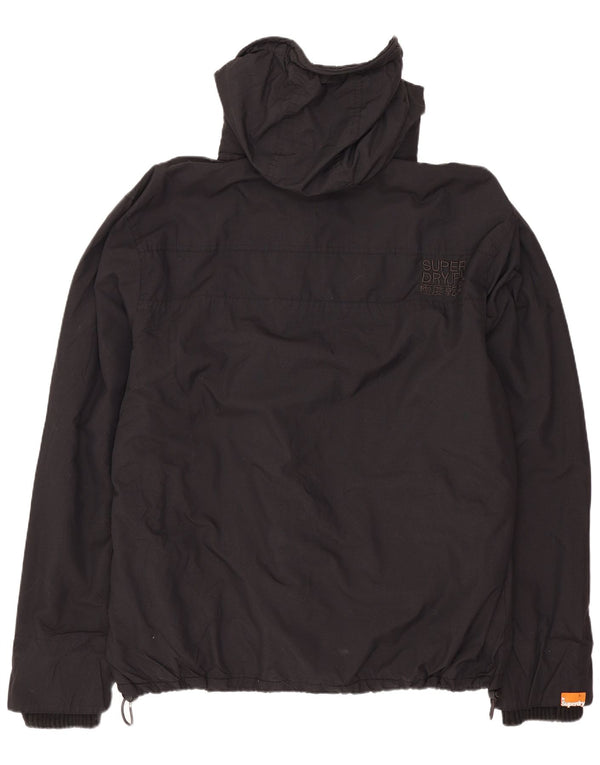 Giacca a vento con cappuccio da uomo Superdry The Windcheater UK 44 2XL Nera