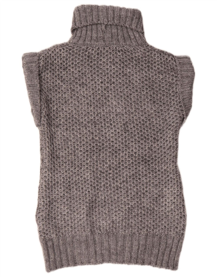 Maglione oversize da donna Marks & Spencer UK 8 piccolo acrilico grigio