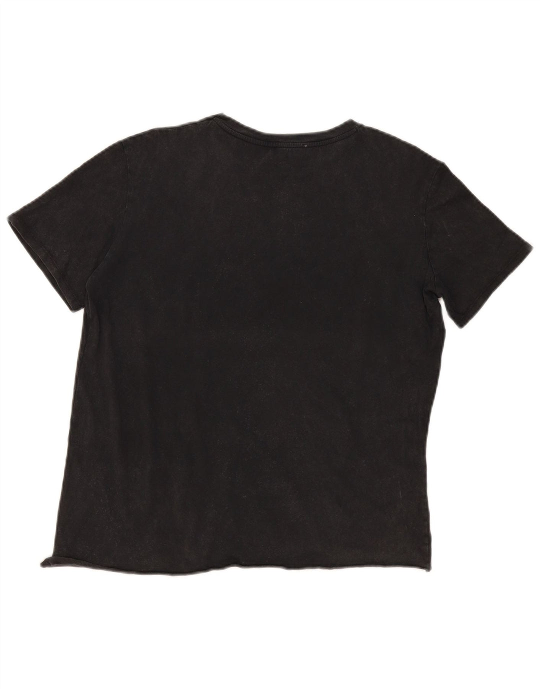 T-shirt vintage da donna Top UK 14 grande nera
