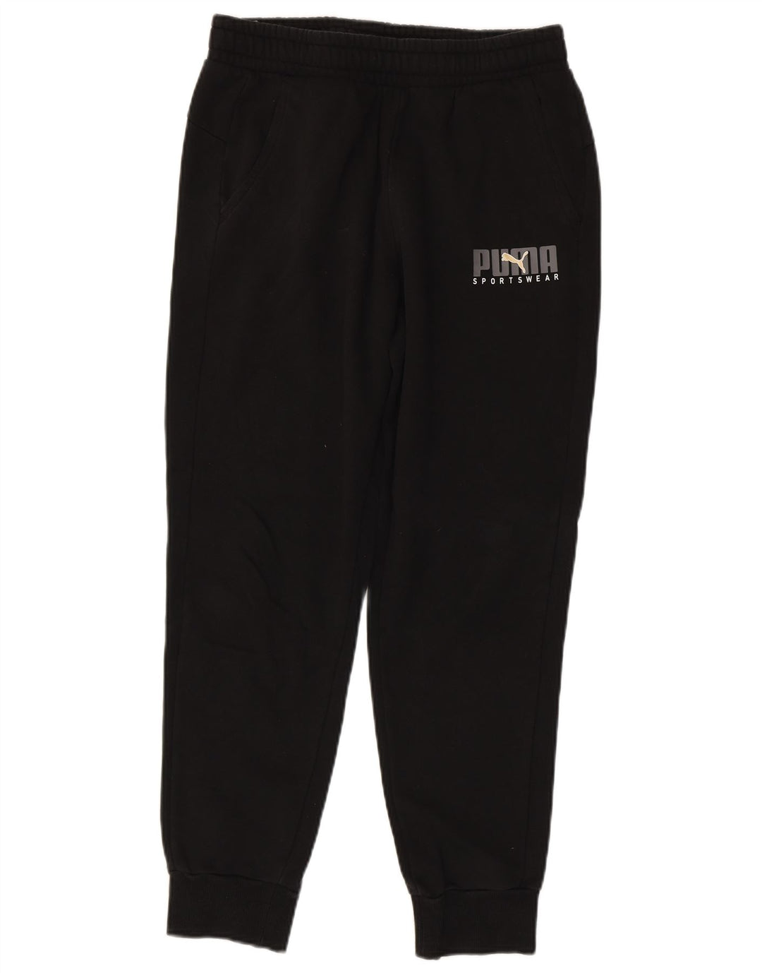 Pantaloni da tuta con grafica PUMA da uomo Joggers medio cotone nero