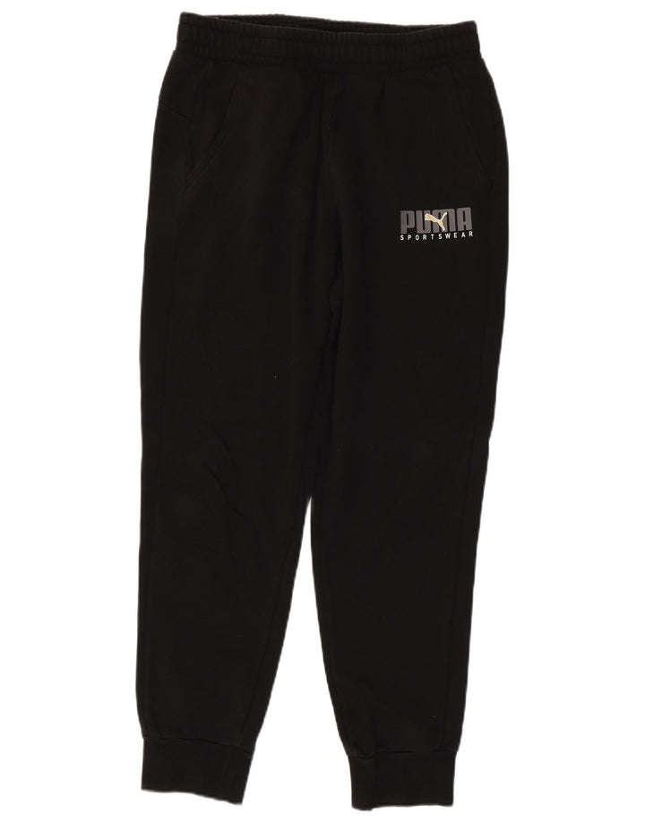 Pantaloni da tuta con grafica PUMA da uomo Joggers medio cotone nero