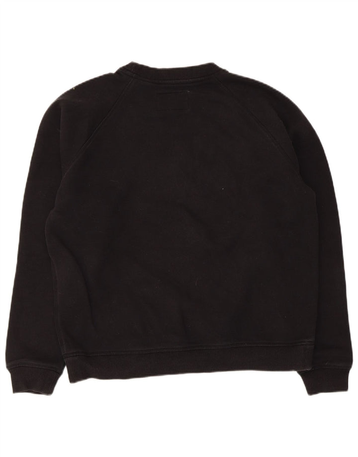 Felpa grafica da donna Jack Wills UK 12 cotone nero medio