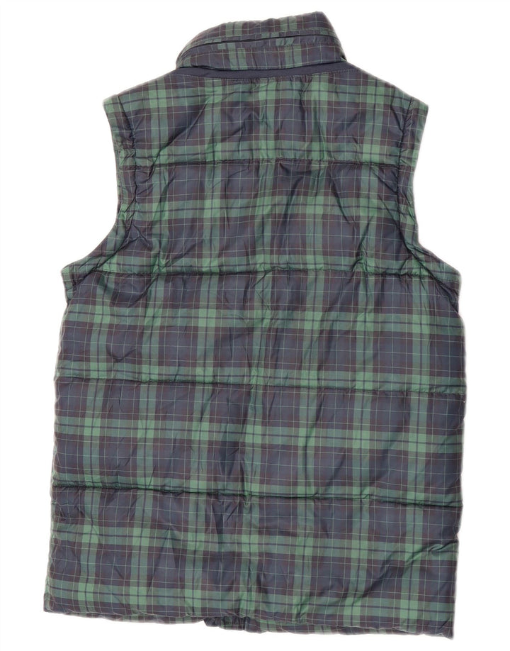 Gilet Imbottito Bambino Geox 9-10 Anni Verde Check Poliestere