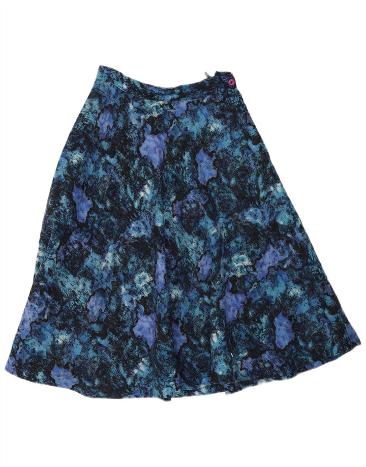 Gonna svasata da donna vintage W24 XS blu navy tie dye