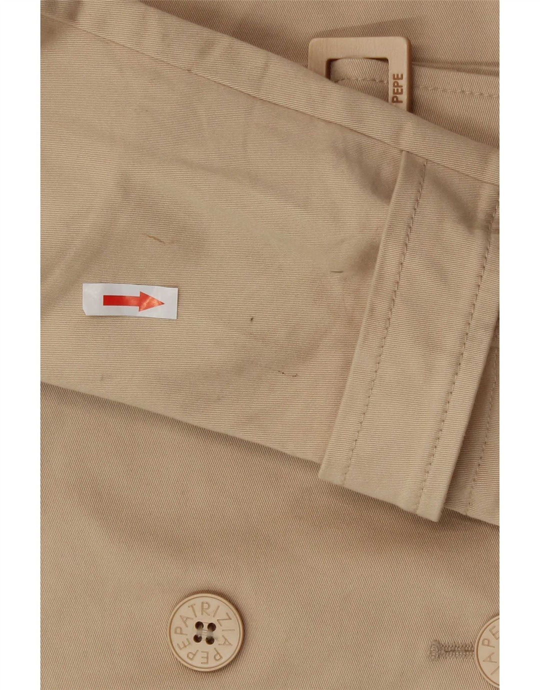 Trench Donna Patrizia Pepe IT 44 Cotone Beige Medio