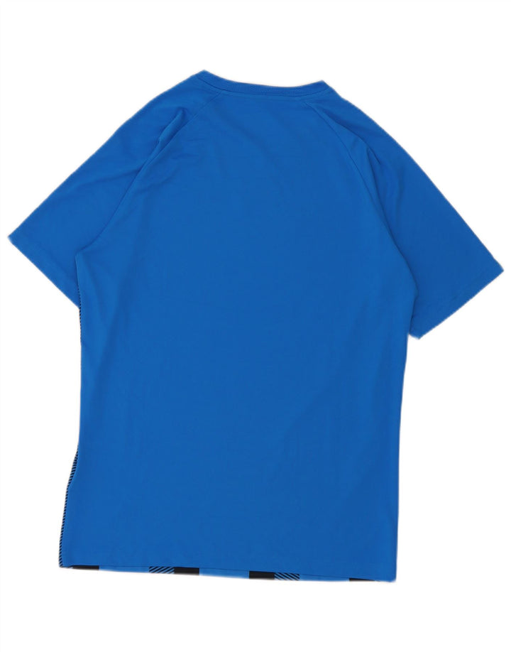 T-shirt da uomo Puma Top piccola in poliestere a righe blu