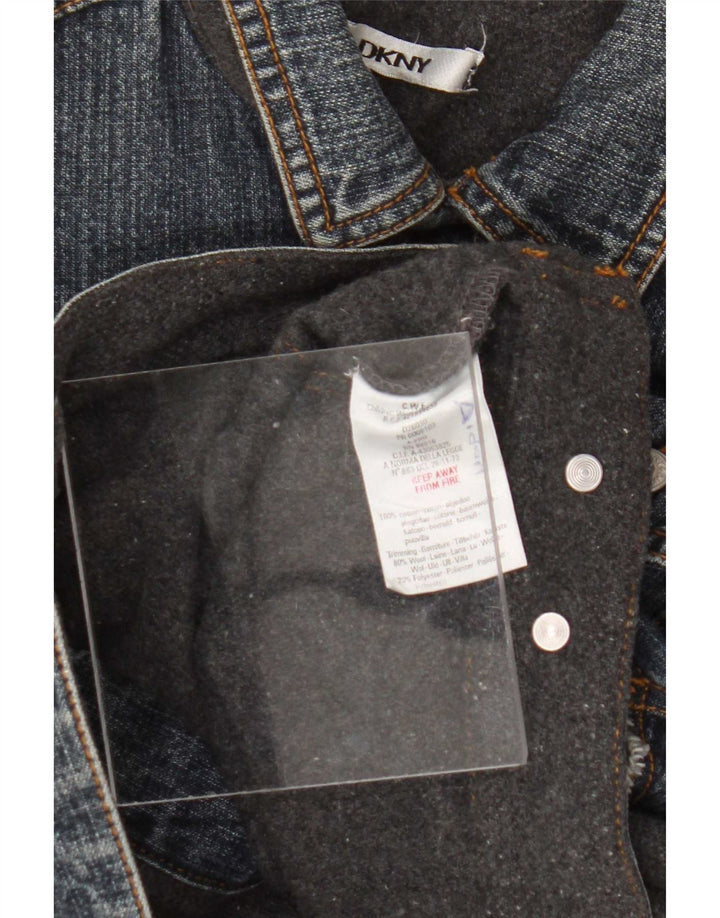 Giacca in denim grafico da ragazzo Dkny 5-6 anni in cotone blu