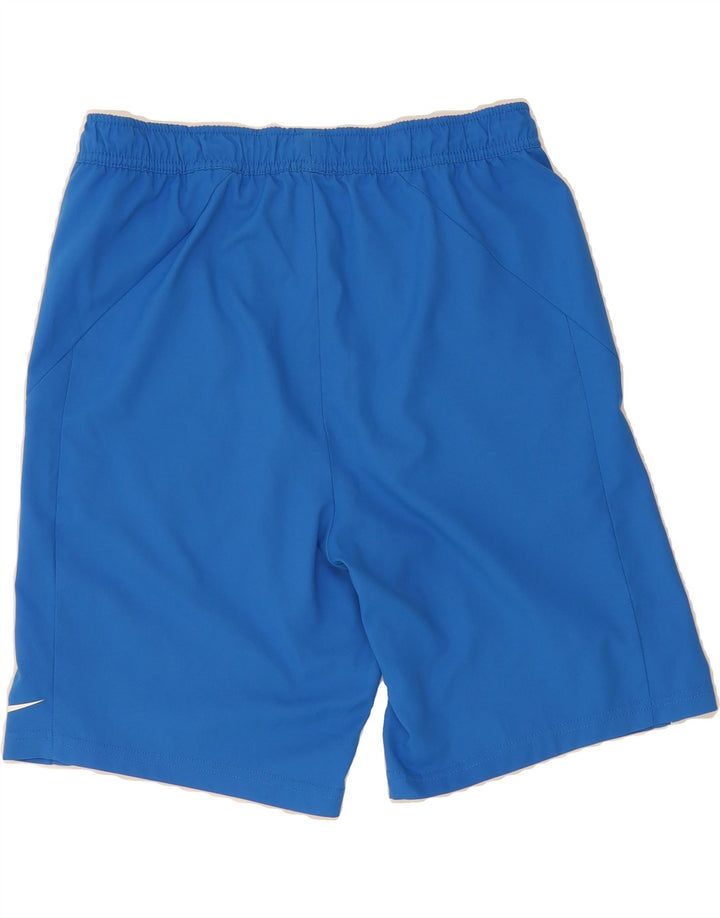 NIKE Boys Dri Fit Sport Shorts 13-14 Years XL Blue Polyester Vintage Nike and Second-Hand Nike from Messina Hembry 